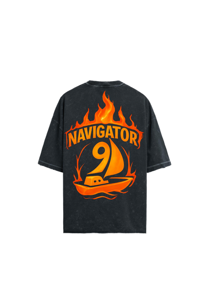 "Orange Fire" Logo - Oversized Tee