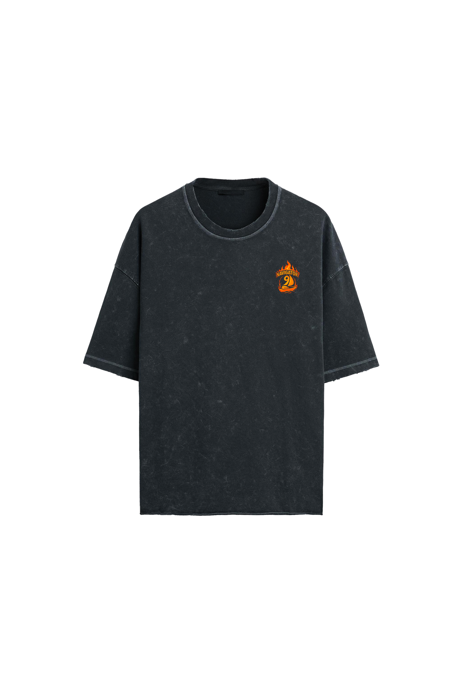 " Navi Fire Boat" Logo - Oversized Tee