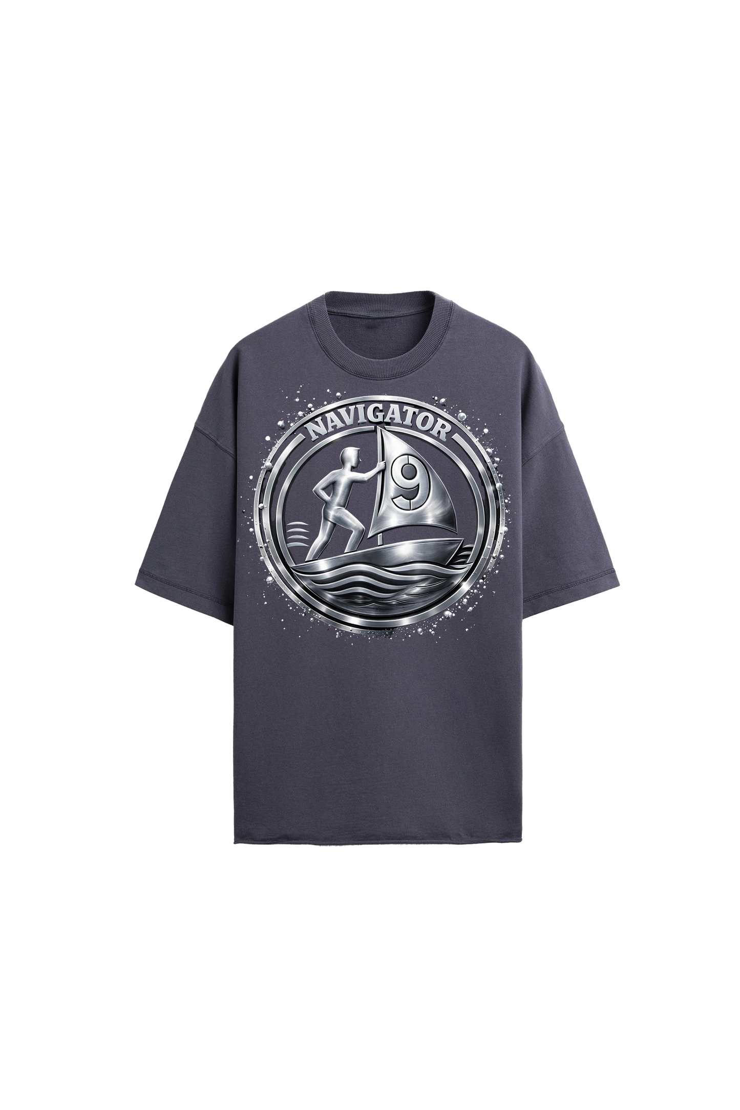 "Metallic" Logo - oversized Tee
