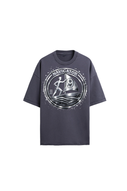"Metallic" Logo - oversized Tee