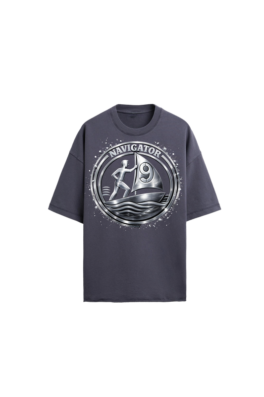 "Metallic" Logo - oversized Tee