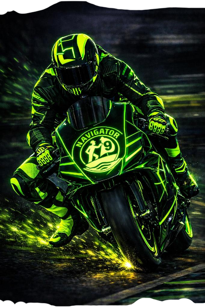 ''green biker''