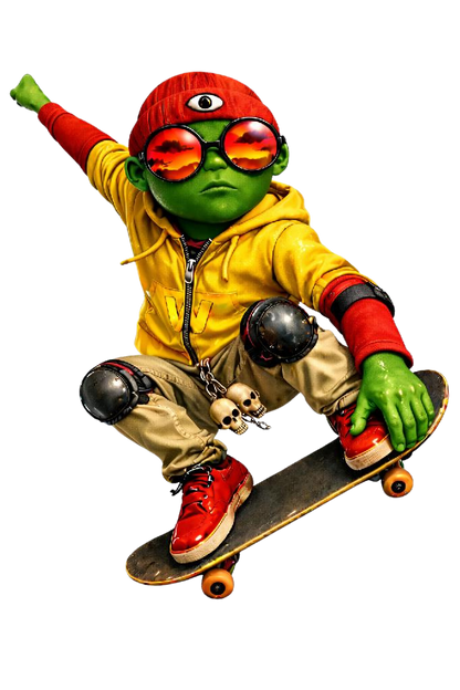 ''wise skater'' - Oversized